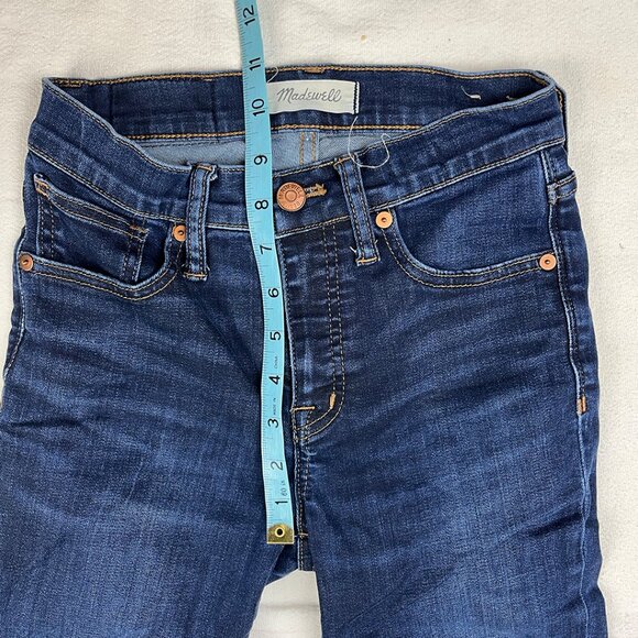 Madewell 9" High-Rise Skinny Jeans in Larkspur Wash Size 24 TENCEL Denim Edition - Picture 15 of 16